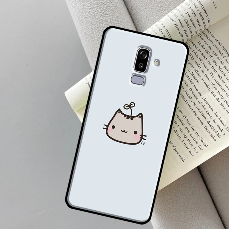Cute Kawaii Cat Case For Samsung Galaxy J4 J6 Plus A6 A7 A8 A9 J8 2018 A3 A5 J1 2016 J3 J5 J7 2017 Cover — view 4
