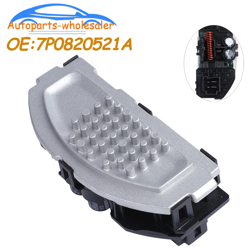 Air Conditioning Heater Blower Motor Resistor 7P0820521A 7H2819021D Fit