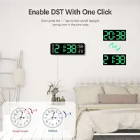 12inch Smart Mute LED Electronic Wall Clock Modern Desk Clock Night Alarm Minimalist Thermometer Clock Home Decor For Room - Image 5
