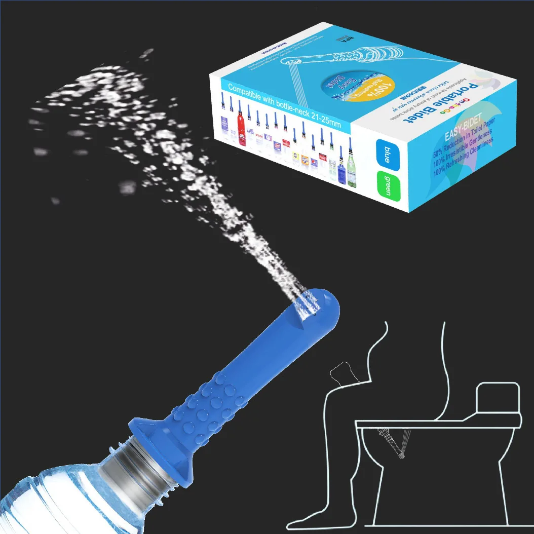 3pcs Portable Bidet for Toilet or Travel, Compatible with Every Bottle, Ecological, Mini, Elderly, Sprayer, Bio, Personal 2
