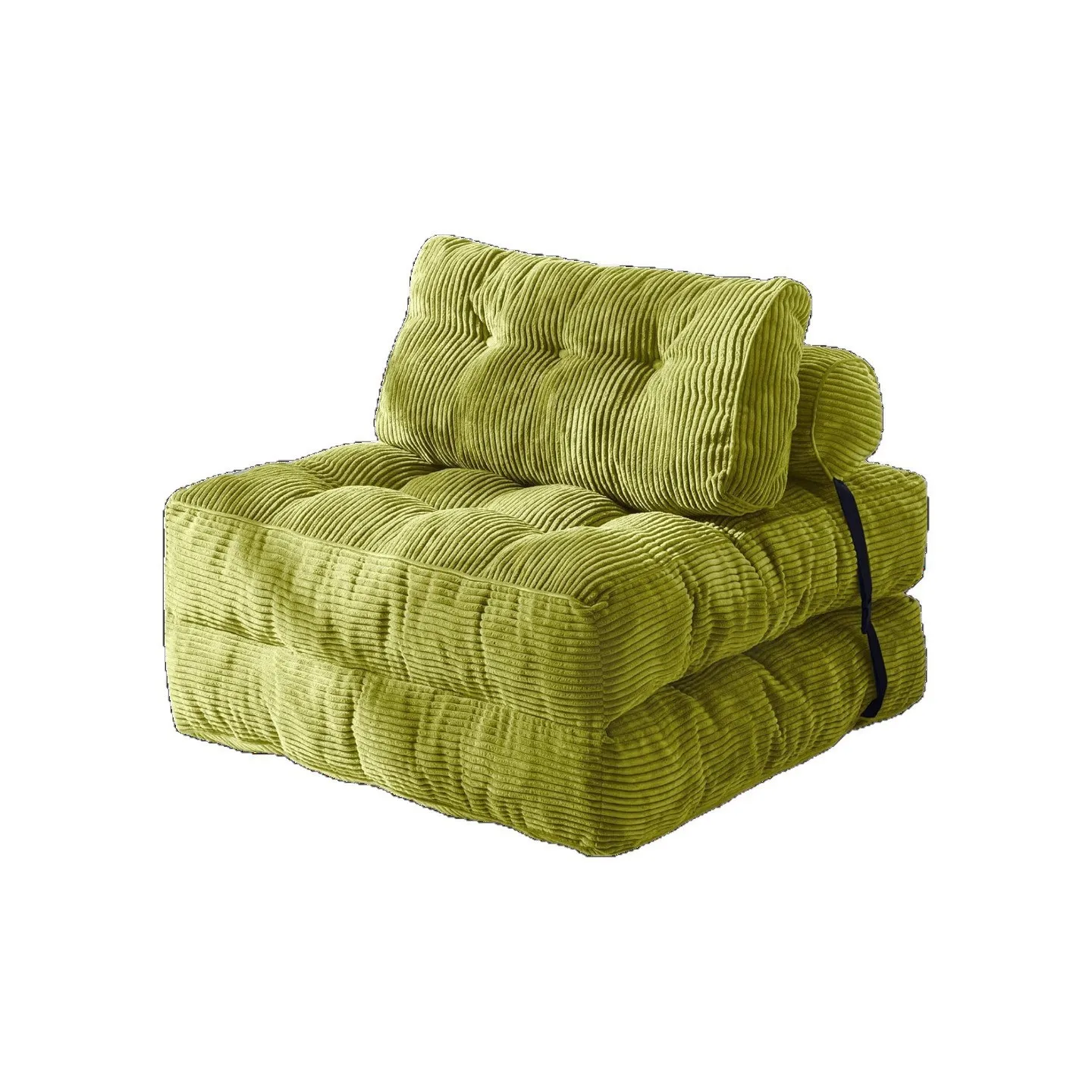 Divano Letto Pieghevole, Poltrona Convertibile con Cuscino e Materasso Pieghevole, Sedia Letto Portatile Comoda per Pavimento - immagine 4