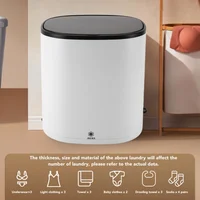 Mini machine à laver 4,5 L, nettoyage en profondeur en 10 minutes, 24 W, pour appartement, dortoir, hôtel, prise US 100-240 V 3