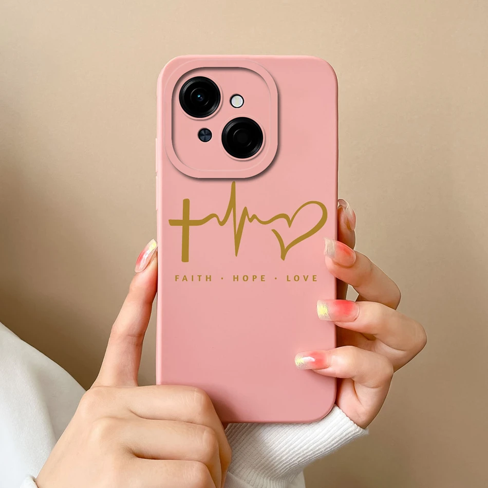 Tecno Fashion Phone Case - Soft Liquid Silicone Anti-Drop Housing
