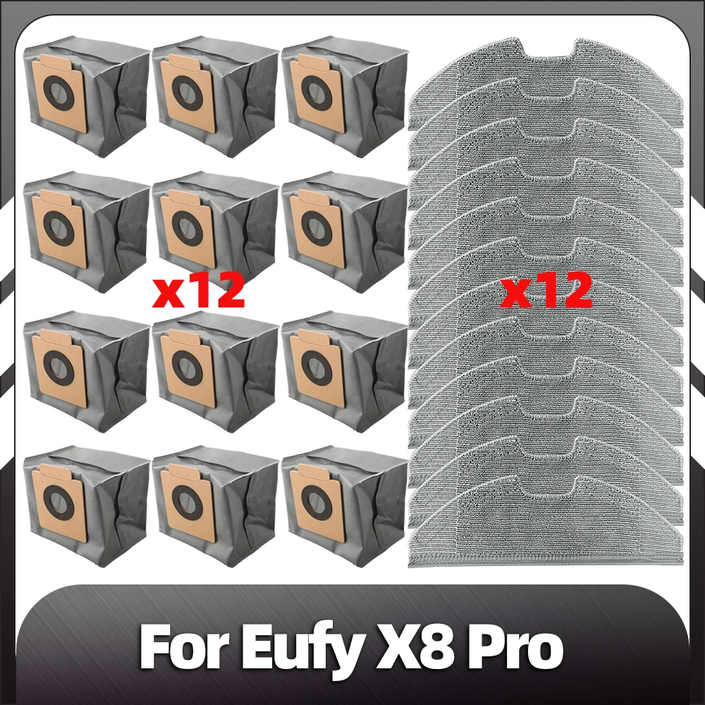 Compatibile Per Eufy X8 Pro Robot Aspirapolvere Sostituzione Mop Pad Sacchetti Per La Polvere Pezzi Di Ricambio Accessori