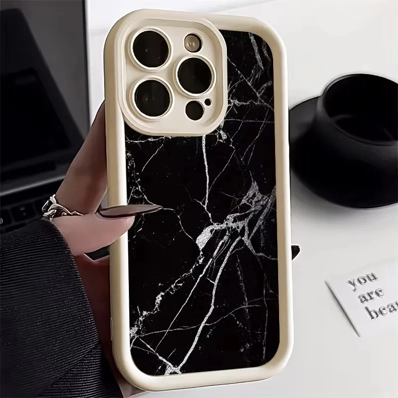 Elegant Oil Painting Gold Soft Phone Case Cover