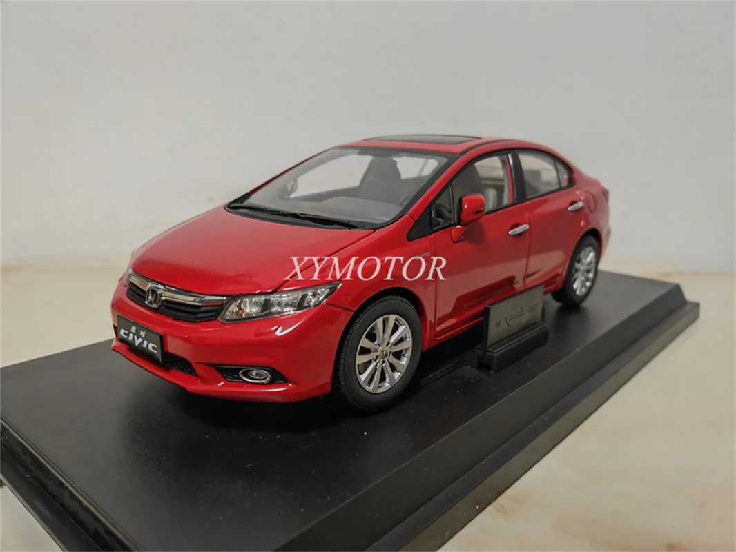 

1/18 For Honda CIVIC 9th generation Diecast Metal Model Car Hobby Toys Gifts Red Display Collection Ornaments