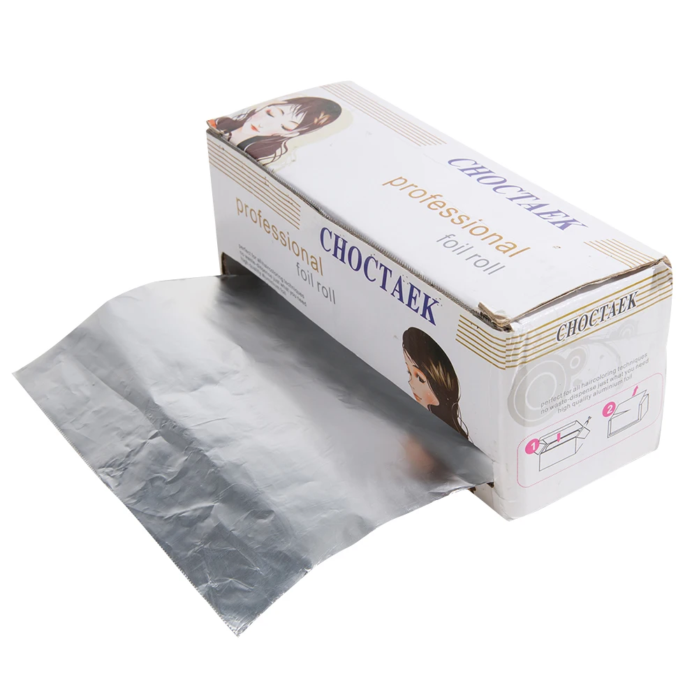 1 롤 헤어 컬러링 알루미늄 호일 15cmx50m 틴 알루미늄 호일 시트 살롱 이발소용 틴 호일 네일 스티커