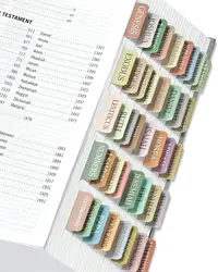Gold Print Bible Tabs for Easy Indexing and Study (Morandi)