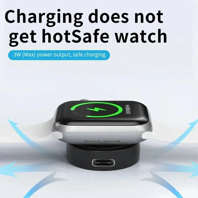 Magnetic Watch Wireless Charger For Apple Watch 9 8 7 6 5 4 3 SE Ultra IWatch Dock Adapter Portable PD USB Fast Charging Station