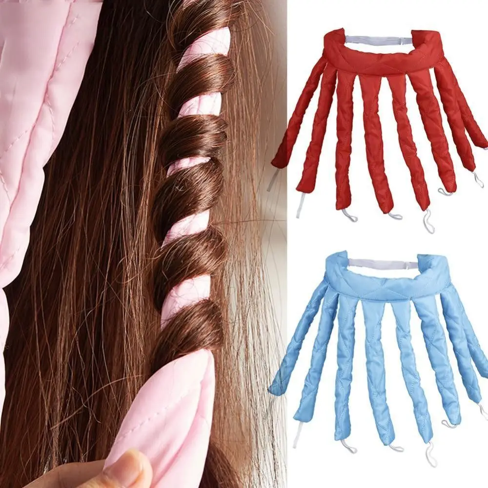 Heatless Lazy Hair Curler Octopus Soft Wave Curling Stick DIY Curls Silk Ribbon Lazy Hair Styling Tools