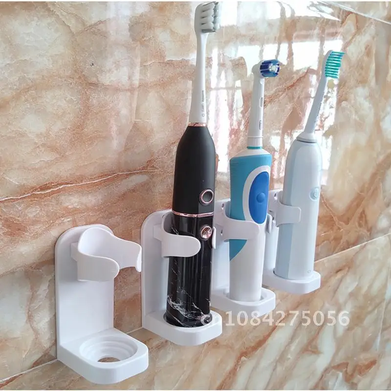 

Electric Toothbrush Holders Wall-Mounted Traceless Toothbrush Holder Adults Toothbrush Stand Hanger Bathroom Accessories