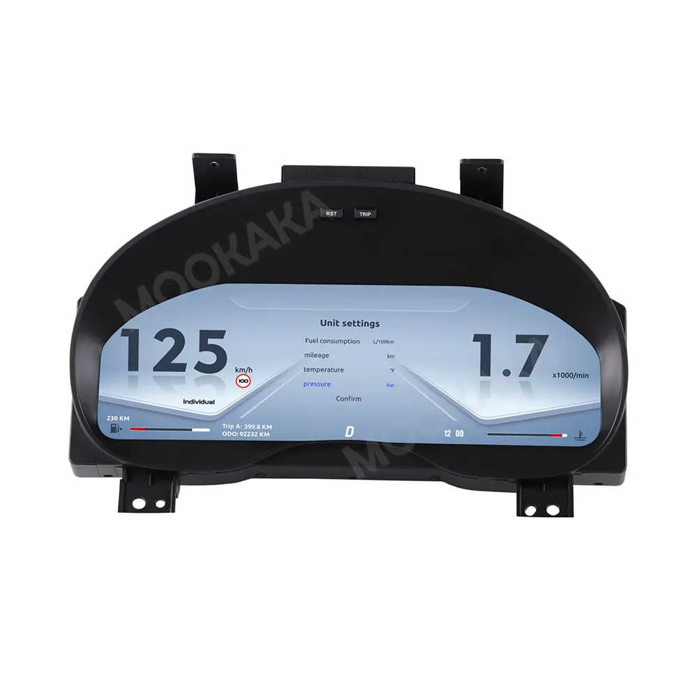 Panel de Instrumentos Digital LCD para Subaru Forester 2013~2018, Sistema Linux, Velocímetro 1