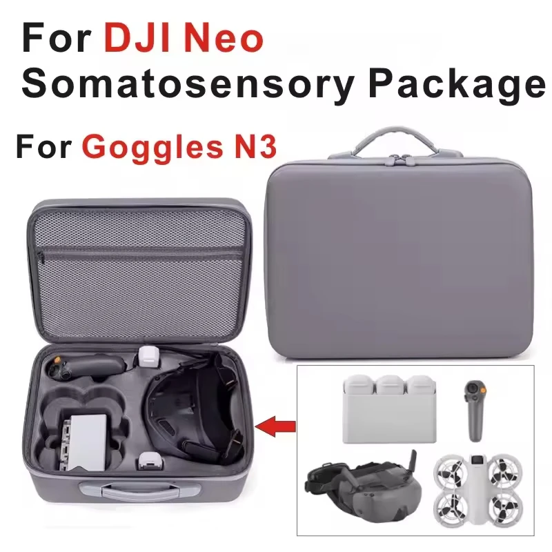 Storage Bag For DJI Neo Motion Fly More Combo Travel Box For DJI NEO Goggles N3/RC Motion 3 Carrying Case Drone Accessories