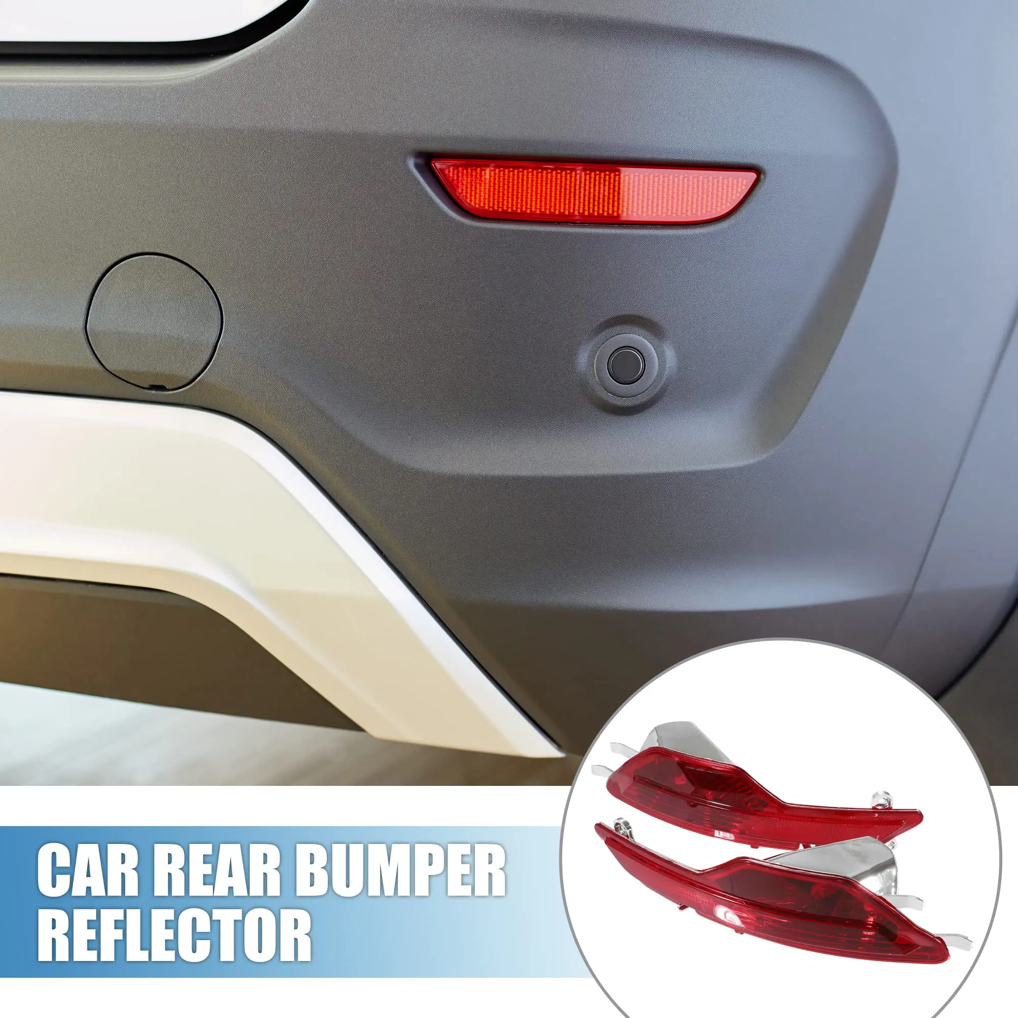 

Car Rear Left Right Bumper Fog Light Housing Reflector 63147187219 63147187220 for BMW X6 E71 E72 2008-2010 Plastic Red