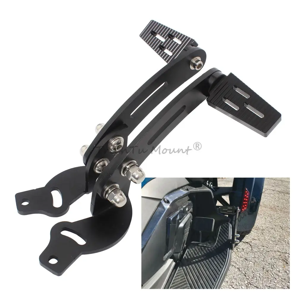 1PairHighwayFootPegsFootRestExtensionFloorboardKitPedalPads