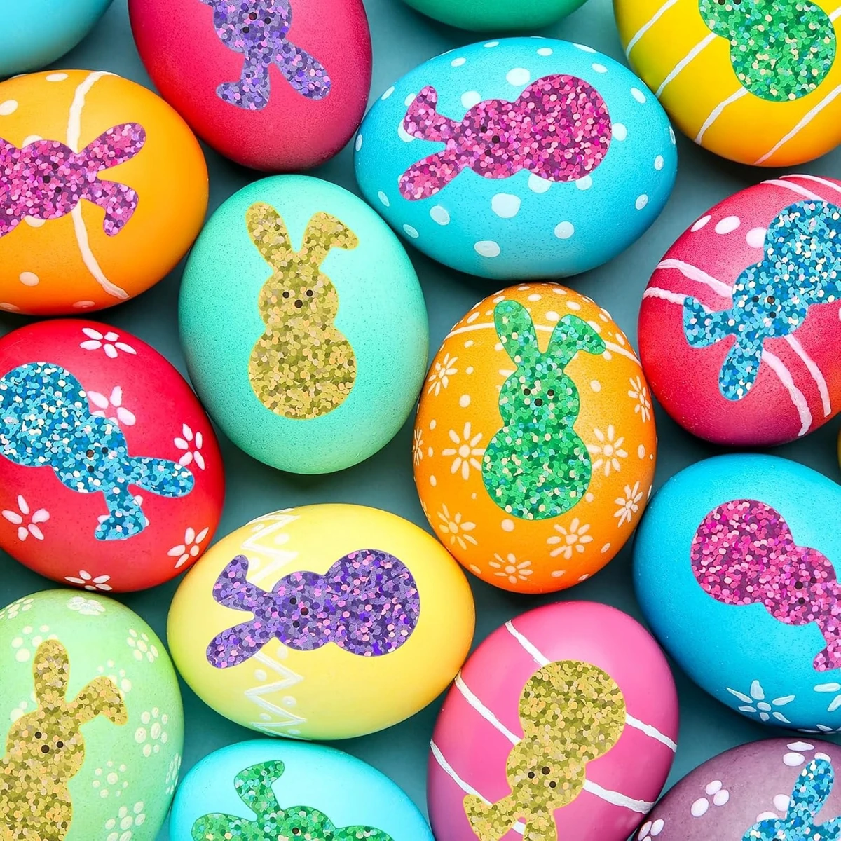 500pcs Happy Easter Stickers Cute Rabbit Stickers Gift Sealing Labels Baking Package DIY Wrapping Box Gift Bag Decor 3.8CM