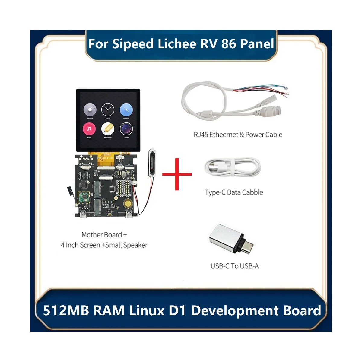 Sipeed Lichee RV 86 г, Ʈ Ȩ ߾ ,  , , 4 ġ ġ ũ, 512MB RAM D1
