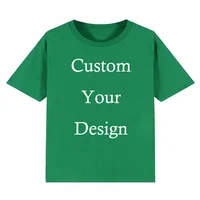 100% coton, T-shirts colorés personnalisés pour enfants, bricolage imprimé votre conception, vêtements pour garçons et filles, contactez le vendeur avant 3