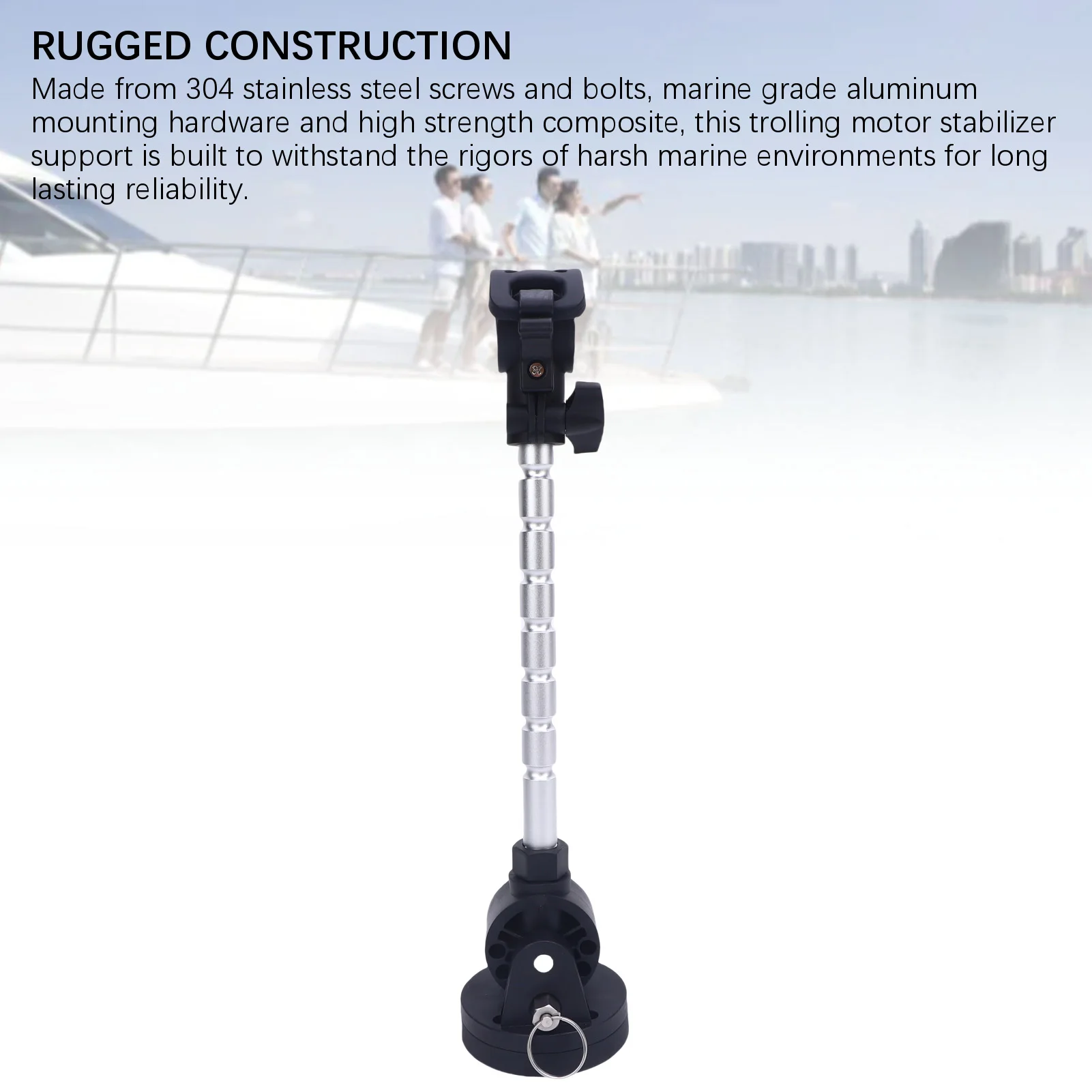 Trolling Motor Stabilizer Mount High Strength Adjustable Trolling Motor Holder Mount for Marine Use Replacement for PowerDrive