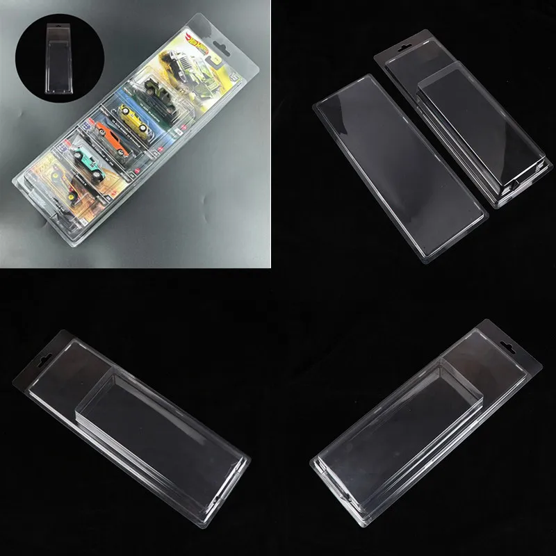

1Pc Plastic Hotwheels Protector For 5 Card Basic Wheels Automobile Culture Transport Fleet Series Board Card Protective Case