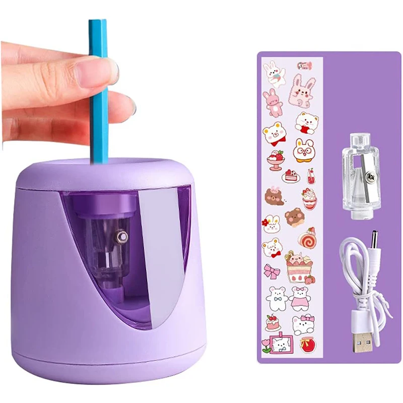 Automatic electric pencil sharpener battery kawaii cute stationery for office student school supplies Pencil Sharpener