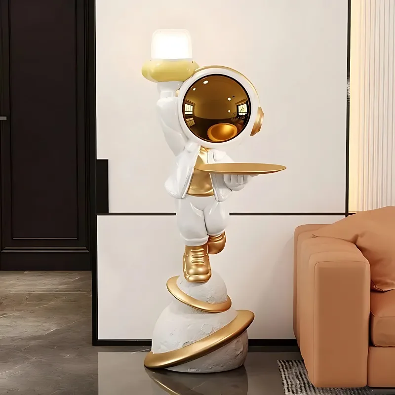 Modern Nordic Style Home Decor Astronaut Floor-standing Large Ornaments Sculpture Resin Crafts Statue Bedroom Housewarming Gift 3