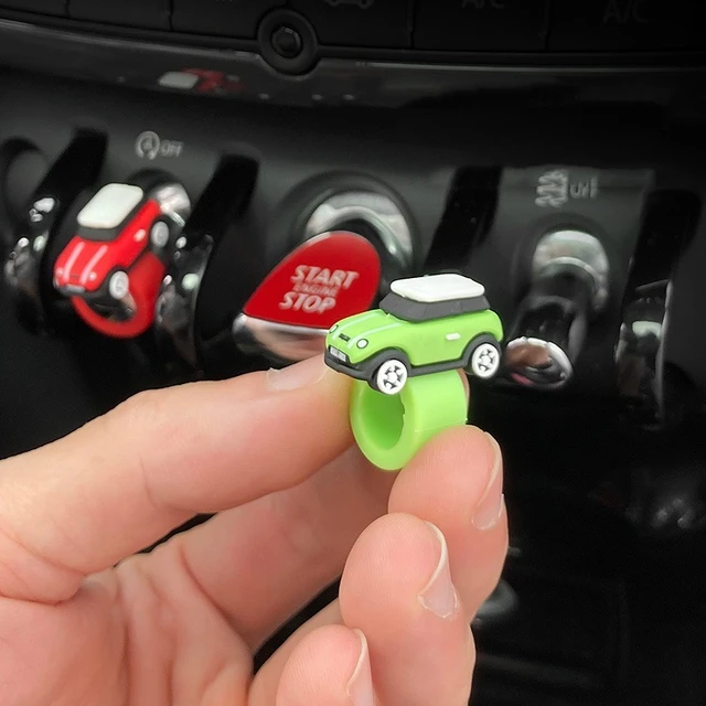 1Pc Silicone Car Model Button Cover Ornaments For BMW MINI Cooper  Accessories