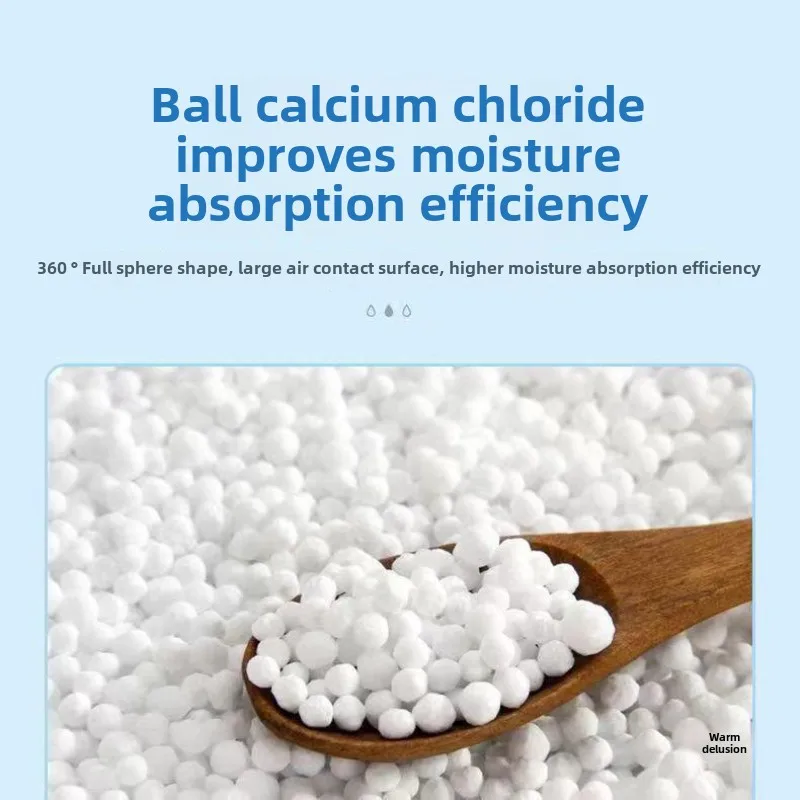 Dehumidifier, moisture absorbing desiccant, calcium chloride particle supplement package, student room wardrobe anti mold agent