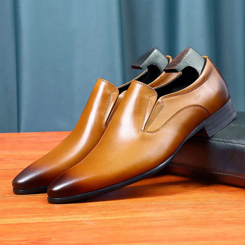 Top Layer Cowhide Shoes Men's Shoes Genuine Leather Business Dress