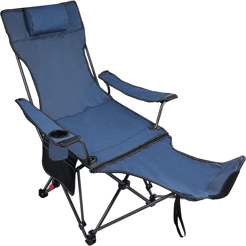 Camping Chair, Portable Folding Reclining Camp Chairs, Outdoor Folding  Fishing Chairs with Cup Holder for 300LBS, Suit for Campi