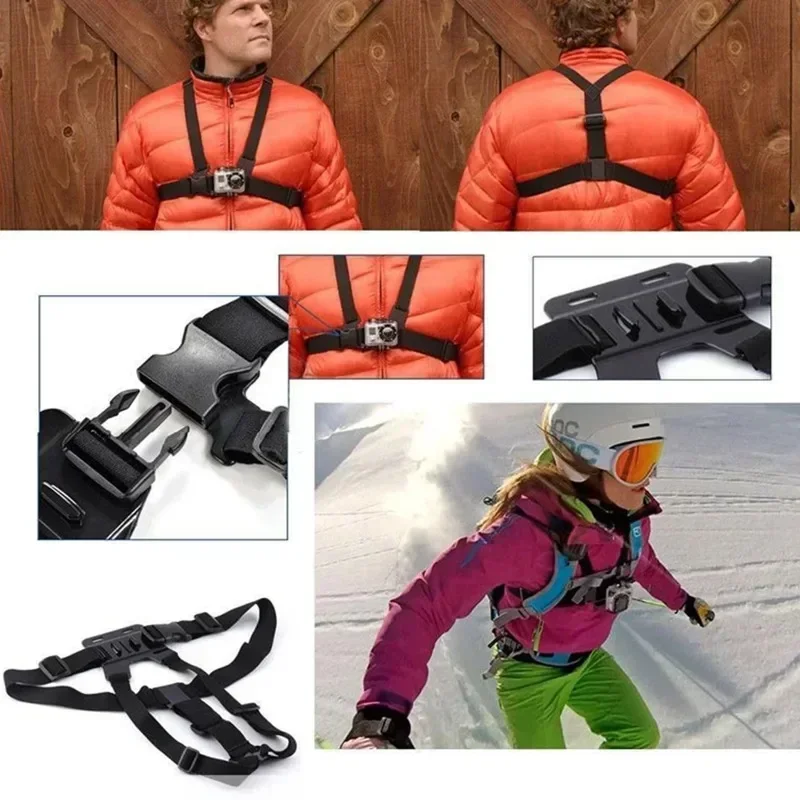 Phone chest strap holder Mobile Phone Chest Strap Holder 5 in 1 Outdoor First Angle Recording Life Outdoor Live Broadcast Fixed Accessories For All Phone