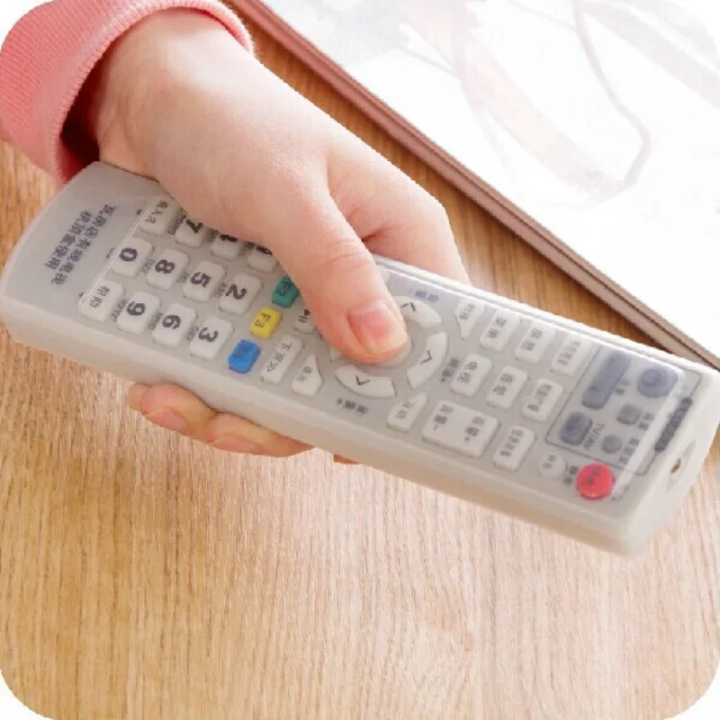 Transparent Dust Protect Protective Storage Bag Soft Silicone Air Condition Control Case TV Remote Control Cover for Samsung LG silicone remote case silicone remote cover silicone remote sleeve remote controller cover silicone case protector
