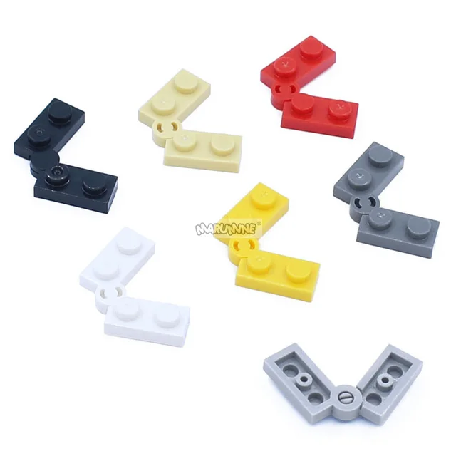 Marumine 1x2 Hinge Plate 1x4 Swivel High-Tech Changeover Catch 20PCS MOC Brick Building Block Parts Accessories 73983 2429 2430 4
