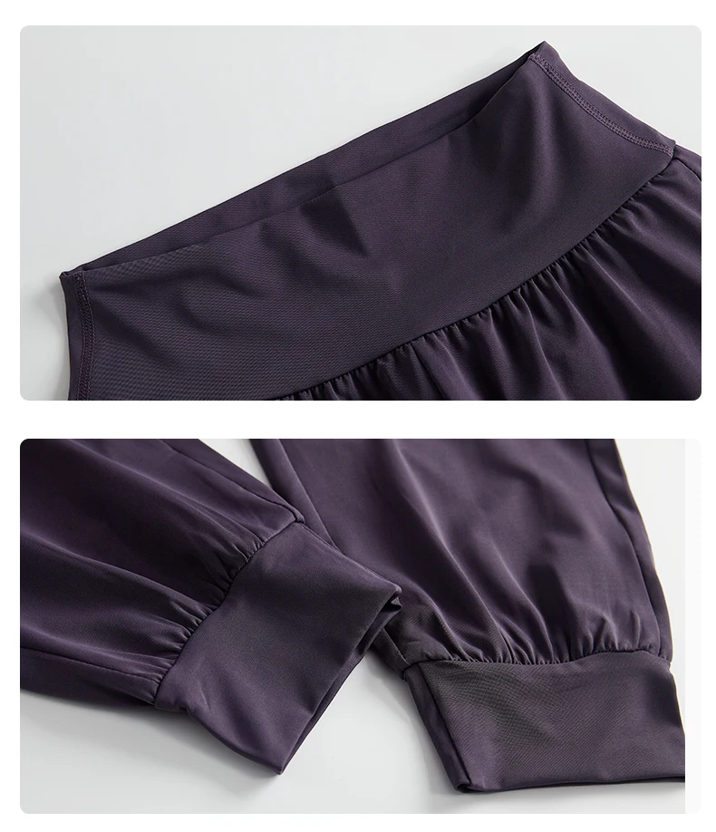 DRUR Damen-Laufset mit lockerer Passform, 2-teiliges Sportbekleidungs-Outfit, langärmelig, Fitnessstudio, Top, Jogginghose, Anzug, Herbst und Winter, neue Sportbekleidung – Detail 17
