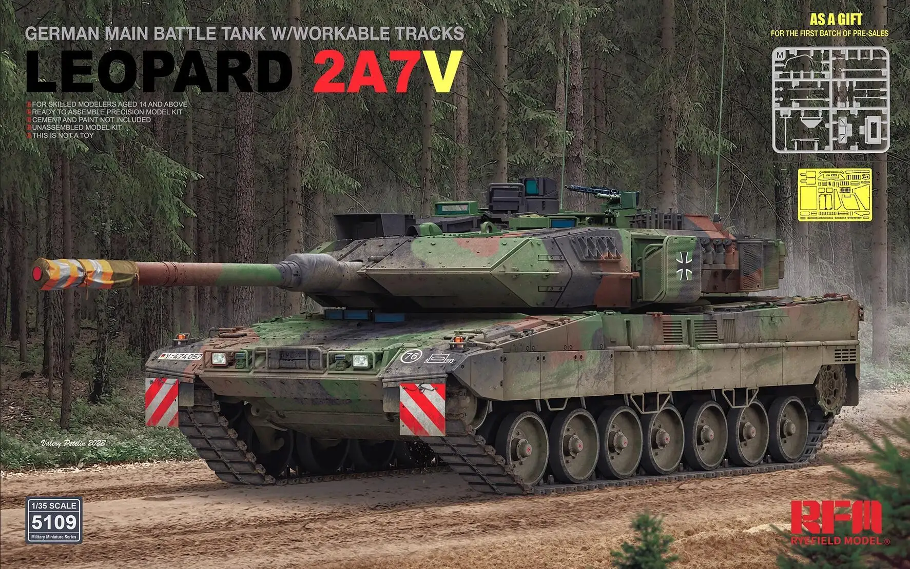 

Ryefield RM5109 1/35 немецкий Леопард 2A7V MBT работоспособные треки/комплект обновления