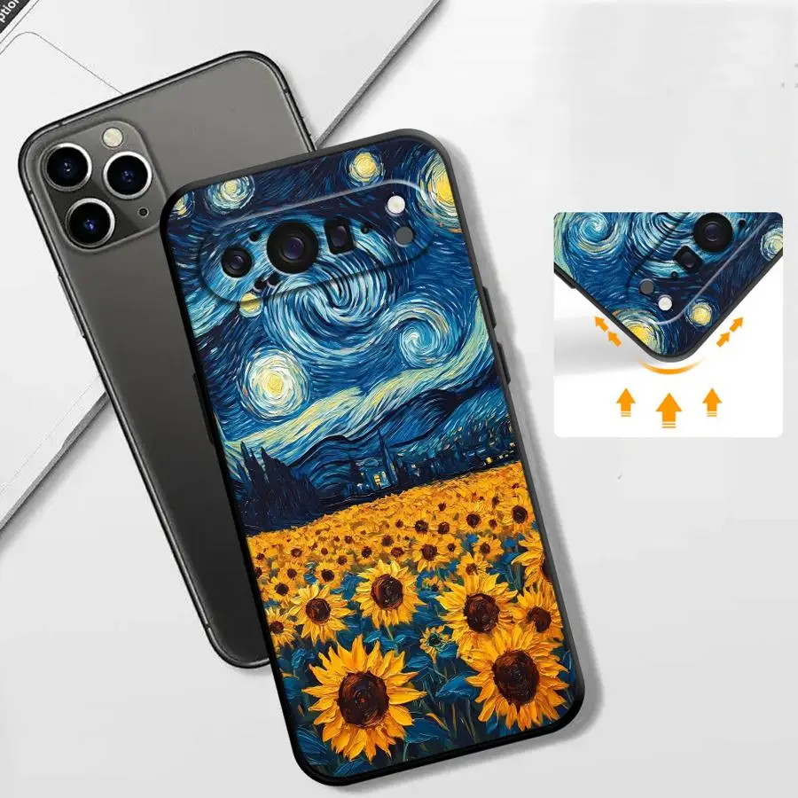 Van Gogh Sunflower Art Phone Case Cover