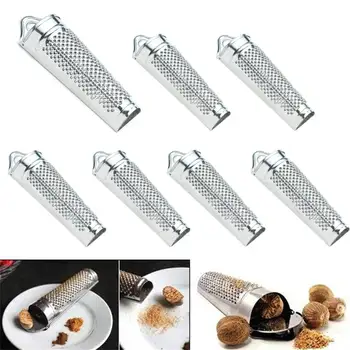 Stainless Steel Versatile Hand Held Nutmeg Citrus Ginger Grater Multifunctional Ginger Garlic Nut Planer Kitchen Accessories