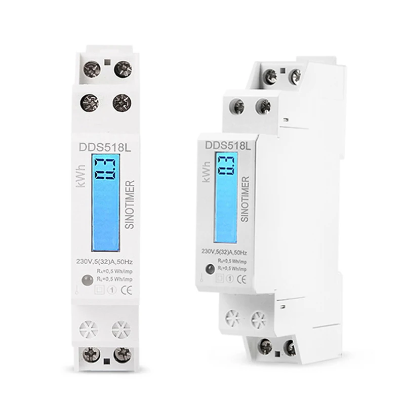 

Однофазный ваттметр с ЖК-дисплеем и подсветкой, потребляемая мощность, измеритель энергии кВт/ч, 5-32 А, 230 В, 50 Гц, 110 В, 60 Гц, Электрический Din-рейка