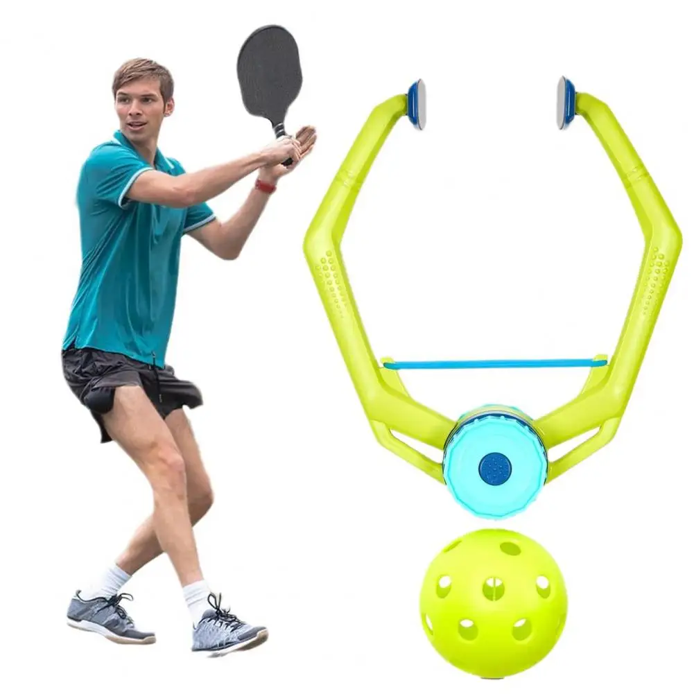 Pickleball Trainer Continuous Pickleball Rebounder with String Self Practice Tennis Training Tool for All Ages And Skill Levels