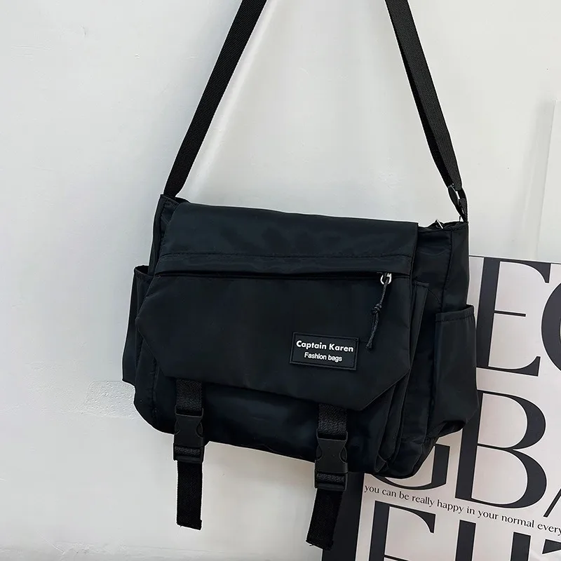 Large Capacity Workwear Style Men's Bags Casual Student Shoulder Bag New Ins Messenger Bag Versatile Crossbody Bags for Women