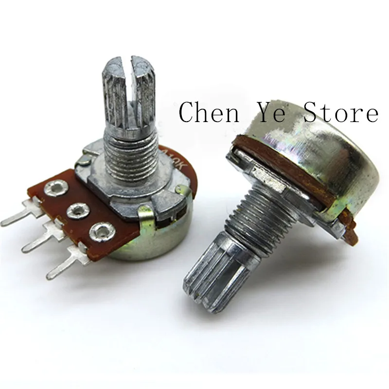 10PCS W.L Type 16 A10K single Potentiometer Handle length 15MM spline