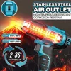 Cordless Handheld Hot Air Gun Machine Lithium Rechargeable Heating Equipment Temperatures Adjustable Power Tool with 3 Nozzles 2