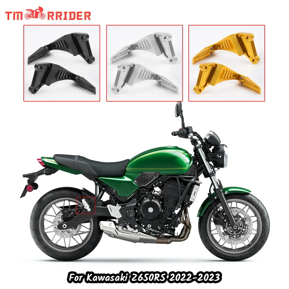 

For Kawasaki Z650RS 2022 2023 Motorcycle Accessories Aluminum Alloy Rear Footpegs With Bracket Rear Pedal Assembly