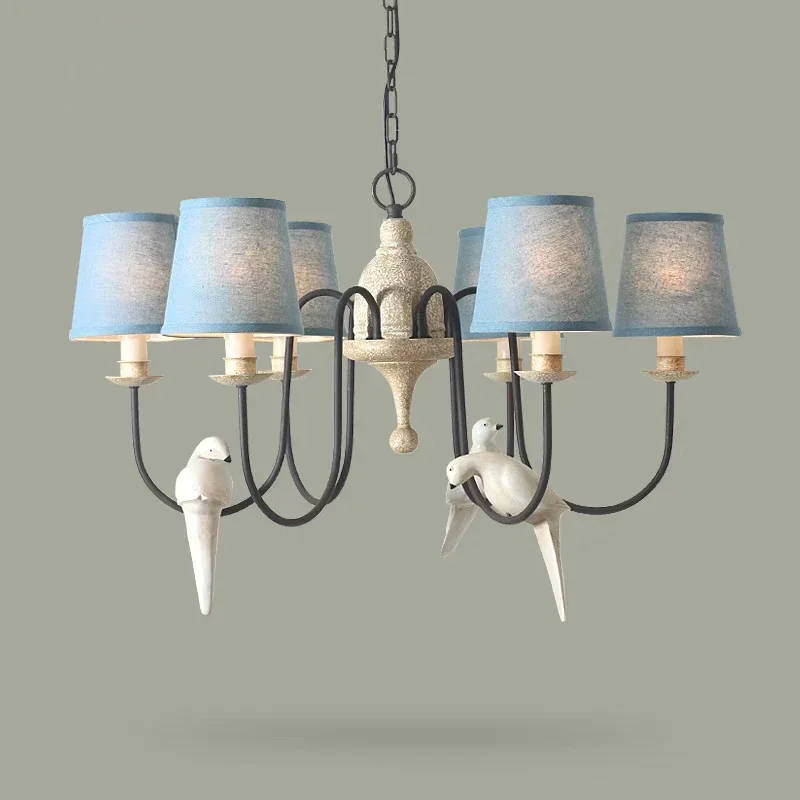 Nordic Vintage Birds Pendant Lights Bird Design Lamps for Dining Room Restaurant Cafe Hanging Suspension Light Free Shipping