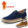 High Quality Men Elevator Shoes Height Increased 8cm Invisible Inner Heightening Shoes Men's Sports Suede Leather Sneakers Shoes 1