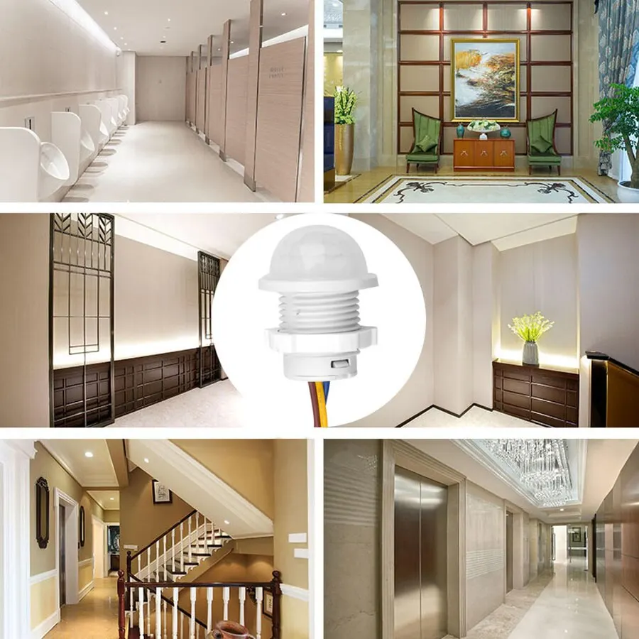 Light Motion Sensor Switch AC 220V 110V PIR Movement Detector Automatic 30s Delay For Lamp Presence Sensor Hallway Aisles Garage motion sensor human presence sensor motion detector light sensor switch