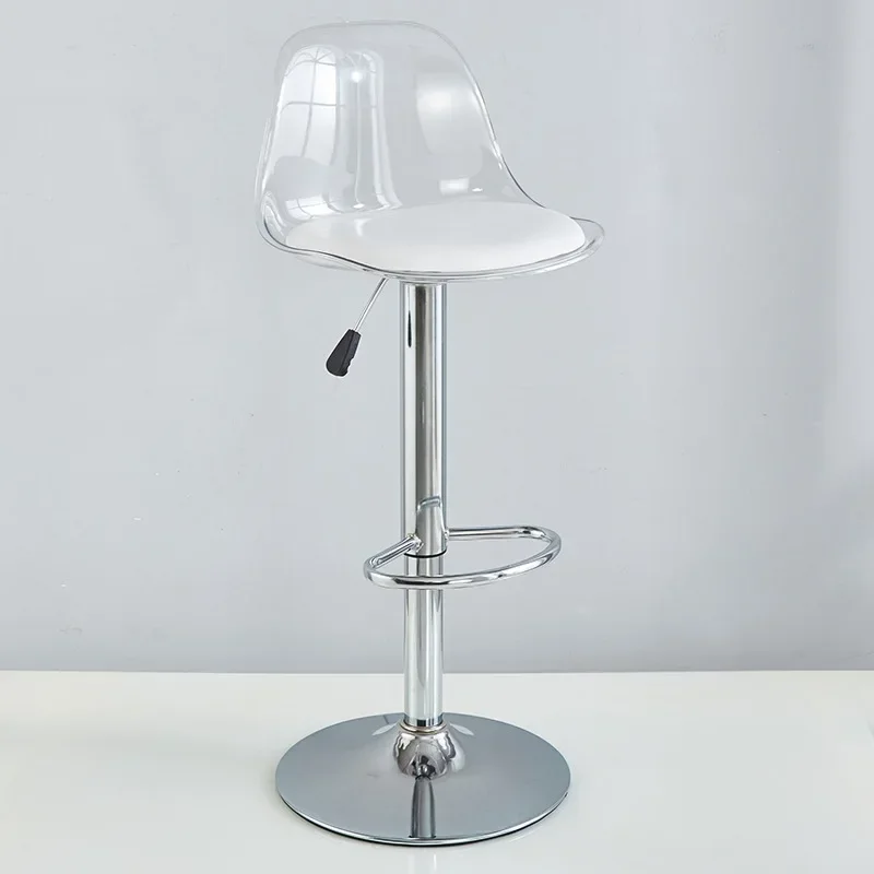 Transparent Bar Lift Rotating Bar Chair Living Room Island High Chair Dining Table Transparent Restaurant Lift High Chairs