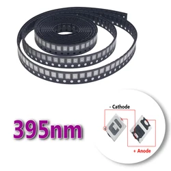 UV Purple Light LED Bulbs - High - Efficiency SMD Ultraviolet Chips - 100PCS (0.5W UV 395nm)