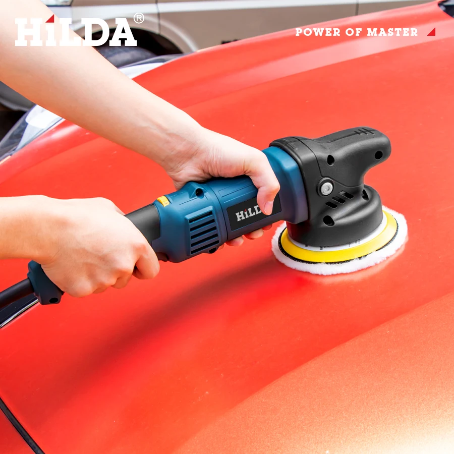 980W Car Polishing Machine 5inch Orbit Dual Action Auto Polisher Variable Speed Waxing Machine