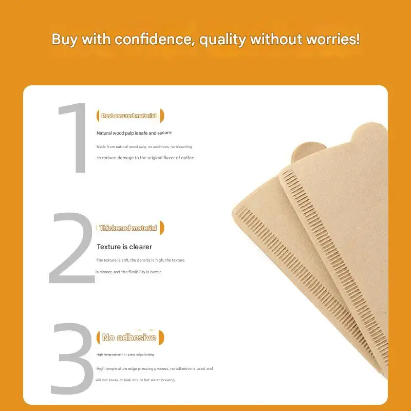 أوراق ترشيح القهوة 50 قطعة